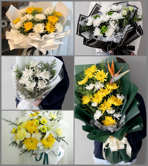 贵州毕节市威宁县盐仓镇娱满村白事花束代送